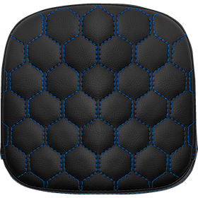 Saddlemen Sissy Bar Pad Honeycomb Blue Stitching