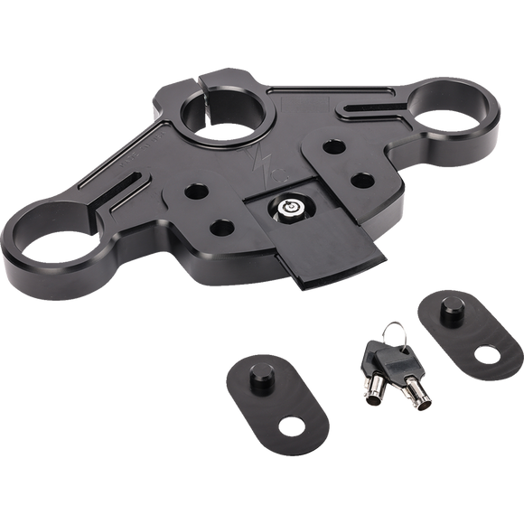 Thrashin Supply Co. black Road Glide top triple tree TSC-2912-1 for 2015-2023 Harley-Davidson Road Glide FLTRX FLTRXS FLTRK