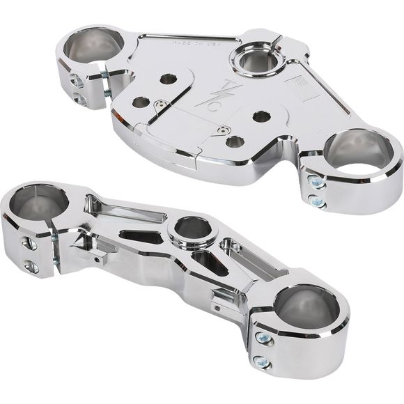 Thrashin Supply Co. top and bottom triple tree for 2024-2025 Harley-Davidson FLTRX Road Glide