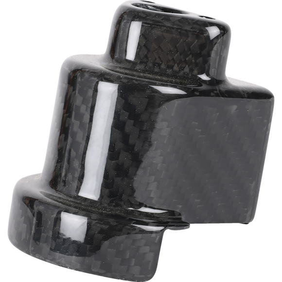 Thrashin Supply Co. Cover Steering Lock Gloss Weave Carbon Fiber