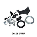 RWD V-Twin FXR fairing mount kit for 2006-2017 Dyna black mounting brackets chrome trim ring and hardware