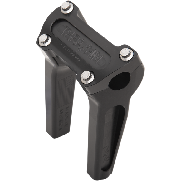 Thrashin Supply Co. straight handlebar risers for Harley-Davidson Softail Touring Dyna Sportster FXR models