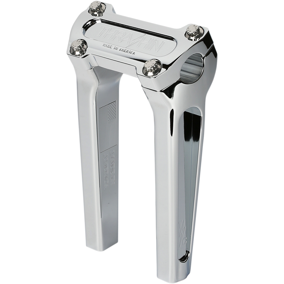 Thrashin Supply Co. straight handlebar risers for Harley-Davidson Softail Touring Dyna Sportster FXR models