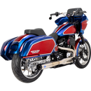 Thrashin Supply Co. pullback handlebar risers with gauge cutout for Harley-Davidson Softail Street Bob Breakout Low Rider