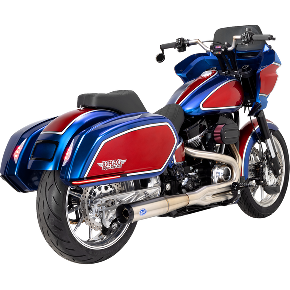 Thrashin Supply Co. pullback handlebar risers with gauge cutout for Harley-Davidson Softail Street Bob Breakout Low Rider