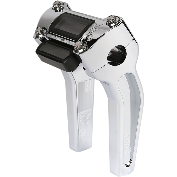 Thrashin Supply Co. pullback handlebar risers with gauge cutout for Harley-Davidson Softail Street Bob Breakout Low Rider