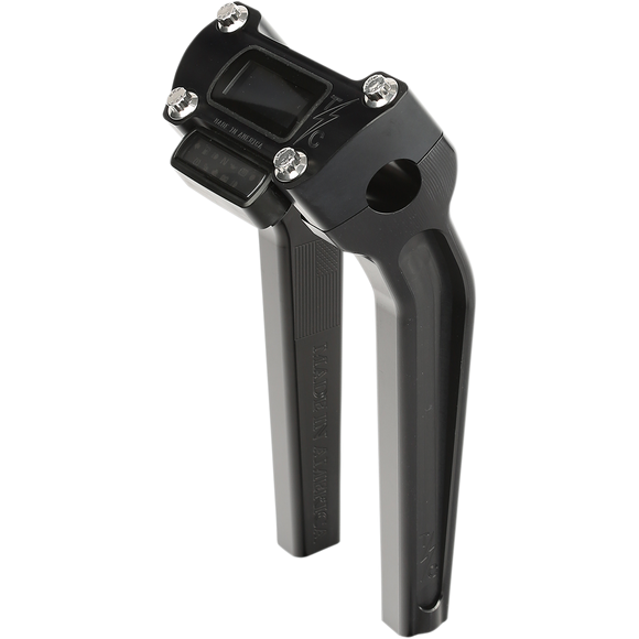 Thrashin Supply Co. pullback handlebar risers with gauge cutout for Harley-Davidson Softail Street Bob Breakout Low Rider