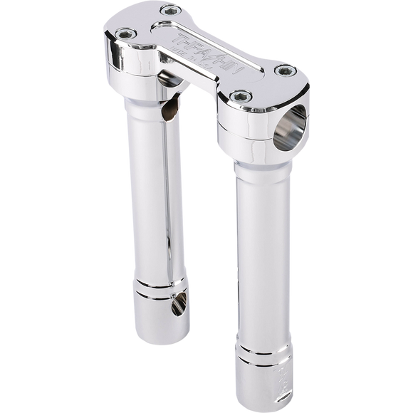 Thrashin Supply Co. Hole Shot billet aluminum handlebar risers for Harley-Davidson Touring, Softail, and Dyna models