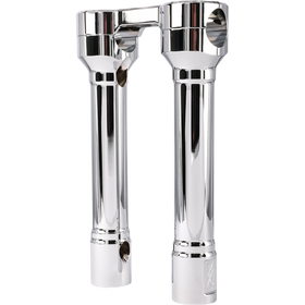 Thrashin Supply Co. Hole Shot billet aluminum handlebar risers for Harley-Davidson Touring, Softail, and Dyna models