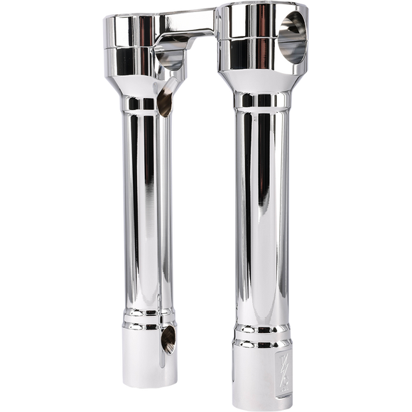 Thrashin Supply Co. Hole Shot billet aluminum handlebar risers for Harley-Davidson Touring, Softail, and Dyna models