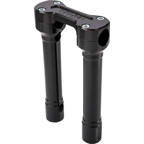Thrashin Supply Co. Hole Shot billet aluminum handlebar risers for Harley-Davidson Touring, Softail, and Dyna models