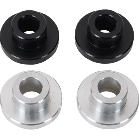 Thrashin Supply Co. TSC-9001-1 solid riser bushing kit for M8 Softail and Touring Harley-Davidson models, black and silver bushings included