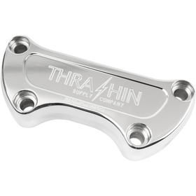 Thrashin Supply Co. billet aluminum handlebar clamp for 1974-2024 Harley-Davidson motorcycles