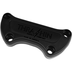 Thrashin Supply Co. billet aluminum handlebar clamp for 1974-2024 Harley-Davidson motorcycles