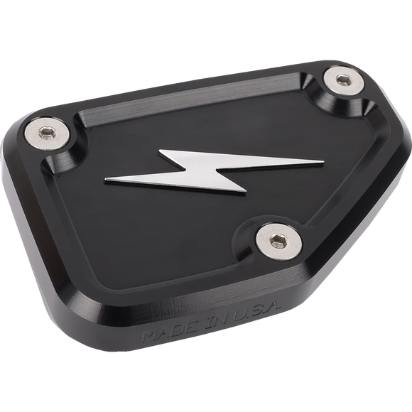 Thrashin Supply Co. Black Twice-Cut front brake master cylinder cover TSC-3178-4 for 2024-2025 Harley-Davidson Road Glide Street Glide