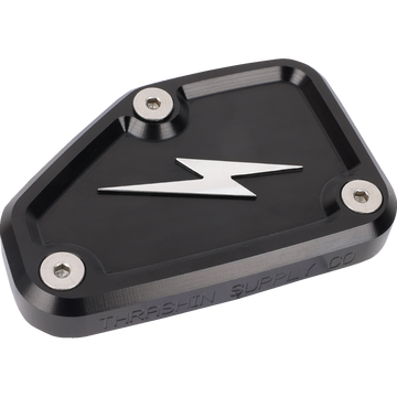Thrashin Supply Co. Master Cylinder Cover Brake Front Black/Twice