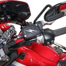 Thrashin Supply Co. Black Twice-Cut front brake master cylinder cover TSC-3176-4 for 2018-2025 Harley-Davidson Softail