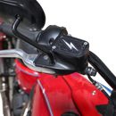 Thrashin Supply Co. Black Twice-Cut front brake master cylinder cover TSC-3176-4 for 2018-2025 Harley-Davidson Softail