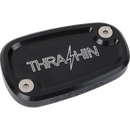 Thrashin Supply Twice Cut Black Rear Brake Reservoir Cap for Harley-Davidson Softail Street Bob Fat Bob Breakout Low Rider S 2018–2025