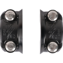 Thrashin Supply Co. Speedway Perch Clamp in black, CNC-machined 6061-T6 aluminum with ball-end detail for 1-inch Harley-Davidson bars