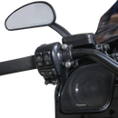 Thrashin Supply Co. Speedway Perch Clamp in black, CNC-machined 6061-T6 aluminum with ball-end detail for 1-inch Harley-Davidson bars