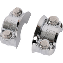 Thrashin Supply Co. Speedway Perch Clamp chrome finish CNC 6061 aluminum ARP hardware for Harley-Davidson 1-inch bars
