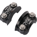 Thrashin Supply Co. Speedway Perch Clamp Twice Cut finish CNC 6061 aluminum ARP hardware for Harley-Davidson 1-inch bars