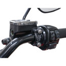 Thrashin Supply Co. Speedway Perch Clamp Twice Cut finish CNC 6061 aluminum ARP hardware for Harley-Davidson 1-inch bars