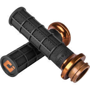 ODI x HART-LUCK 1" SIGNATURE V-TWIN LOCK ON GRIPS- TBW - 0