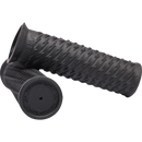 Thrashin Supply Co. Bolt Grips in black textured rubber for 1-inch Harley-Davidson handlebars Sportster Dyna Softail