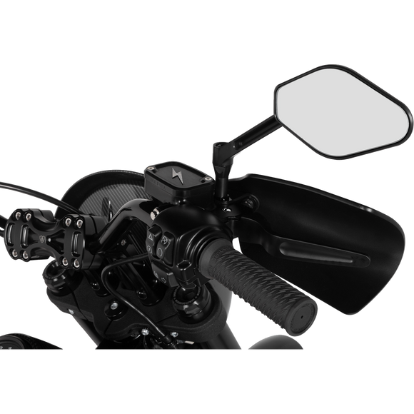 Thrashin Supply Co. Bolt Grips in black textured rubber for 1-inch Harley-Davidson handlebars Sportster Dyna Softail
