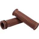 Thrashin Supply Co. Bolt Grips in black textured rubber for 1-inch Harley-Davidson handlebars Sportster Dyna Softail