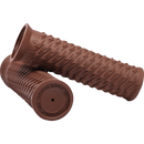 Thrashin Supply Co. Bolt Grips in black textured rubber for 1-inch Harley-Davidson handlebars Sportster Dyna Softail