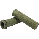 Thrashin Supply Co. Bolt Grips in black textured rubber for 1-inch Harley-Davidson handlebars Sportster Dyna Softail