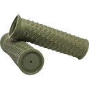 Thrashin Supply Co. Bolt Grips in black textured rubber for 1-inch Harley-Davidson handlebars Sportster Dyna Softail