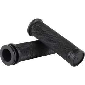 Thrashin Supply Co. black Moto Grips slim profile for Harley-Davidson V-Twin motorcycles