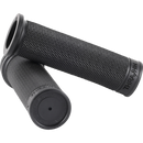 Thrashin Supply Co. black Moto Grips slim profile for Harley-Davidson V-Twin motorcycles