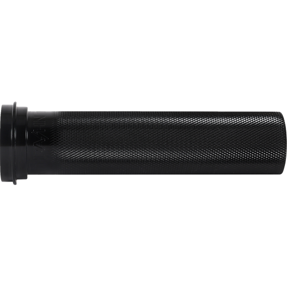 Thrashin Supply Co. knurled billet throttle tube for Harley-Davidson Touring Softail Dyna throttle-by-wire TBW 2008-2023
