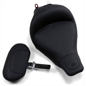 MUSTANG - WIDE SOLO SEAT W/ REMOVABLE BACKREST & REAR SEAT - VINTAGE STYLE - '97-07 TOURING - 0