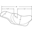 DRAG - PREDATOR 2-UP SEAT - SMOOTH, SOLAR-REFLECTIVE LEATHER - '97-'07 TOURING-4