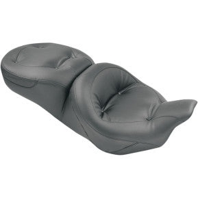 MUSTANG - ONE-PIECE ULTRA TOURING SEAT - REGAL STYLE W/ NO STUDS - '08-20 TOURING