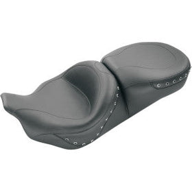 MUSTANG - ONE-PIECE ULTRA TOURING SEAT - SMOOTH W/ BLACK STUDS - '08-20 TOURING