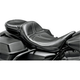 LE PERA - MAVERICK DADDY LONG LEGS SEAT - BLACK STITCH - '08-'21 TOURING