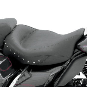 MUSTANG - SUPER WIDE SOLO SEAT - BLACK STUDDED, VINYL - '08-20 TOURING