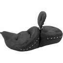 MUSTANG - SUPER TOURING SEAT W/ DRIVERS BACKREST - REGAL STYLE W/ CHROME STUDDED SEAT - '08-20 TOURING-1