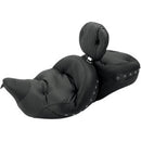 MUSTANG - SUPER TOURING SEAT W/ DRIVERS BACKREST - REGAL STYLE, BLACK STUDDED - '08-20 TOURING-1