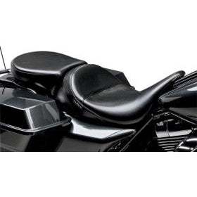 LE PERA - AVIATOR SEAT W/ PILLION PAD - BLACK SMOOTH, WIDE - '08-'20 TOURING