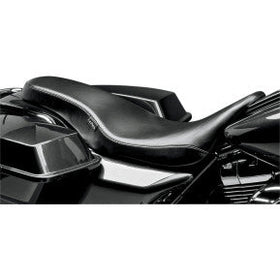 LE PERA - COBRA SEAT - BLACK VINYL, SMOOTH FULL LENGTH - '08-'21 TOURING