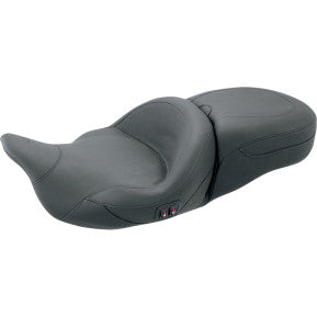 MUSTANG - ONE-PIECE HEATED TOURING SEAT- SMOOTH - '08-20 TOURING