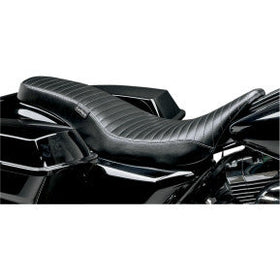 LE PERA - COBRA SEAT - BLACK VINYL, PLEATED FULL LENGTH - '08-'21 TOURING